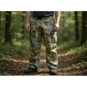 Walls Men's XLarge‎ Reg Camo Cargo Hunting Pants Waist 42-44 Cotton